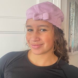 ‘Janie and Jack’ Lavender Knit Hat